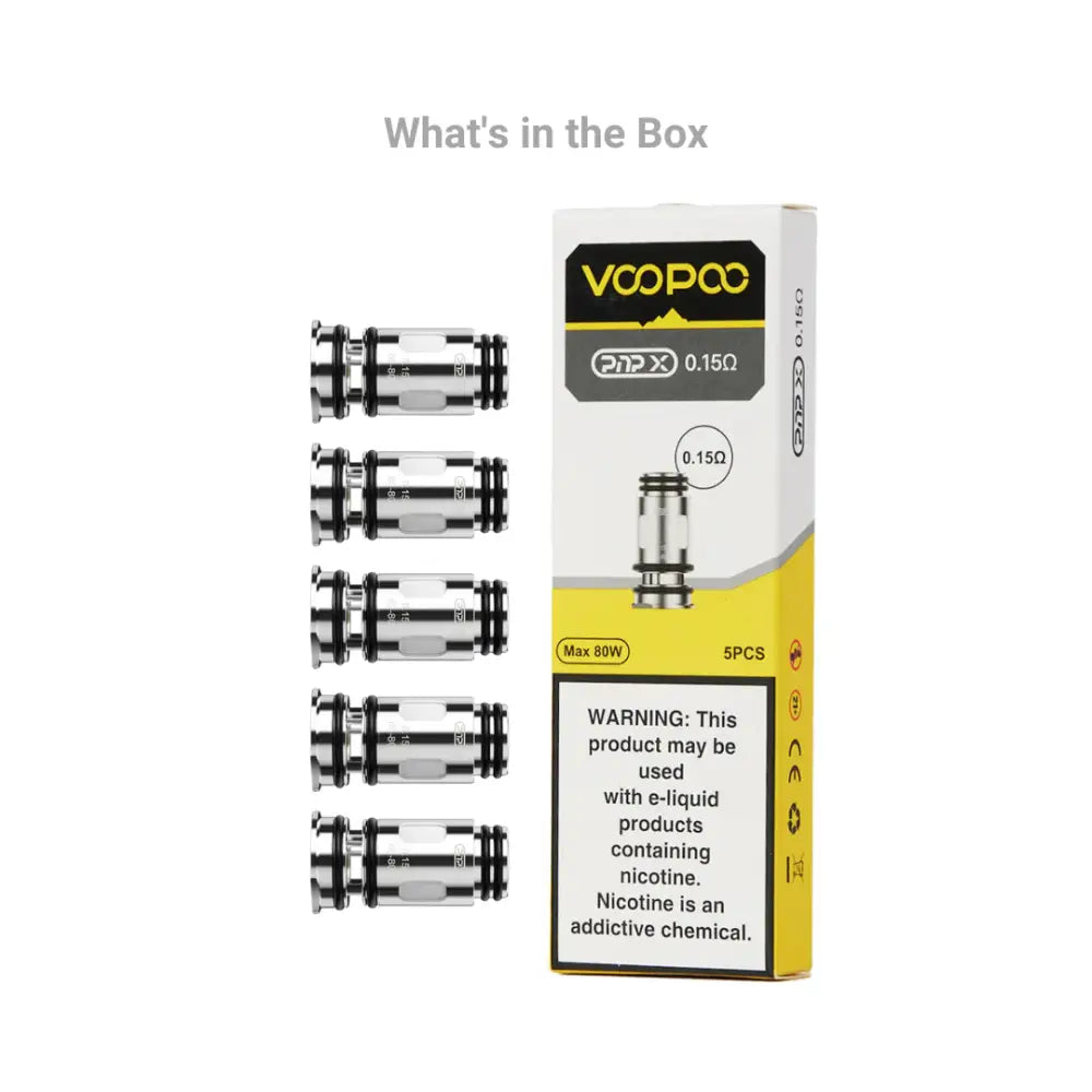 Voopoo PnP X Coils What's in the Box at Smokz Vape Store.