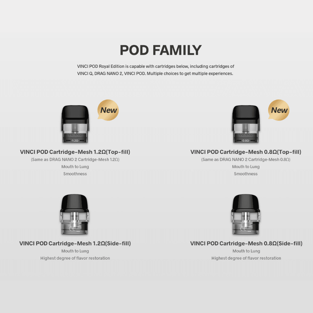 Voopoo Vinci Cartridge Replacement Pods - Smokz Vape Store