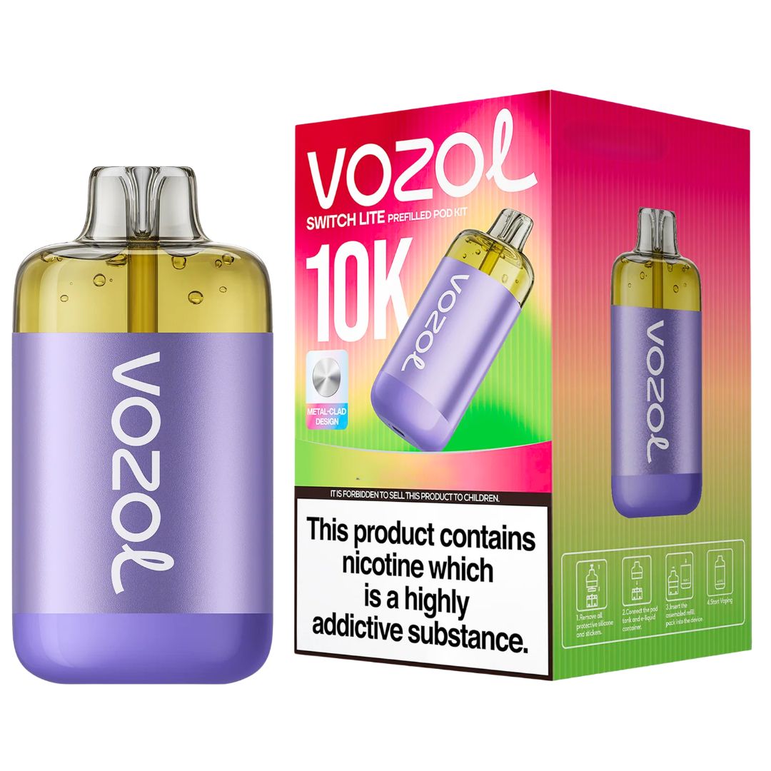 Vozol 10k Switch Lite Prefilled Pod Kit Juicy Peach