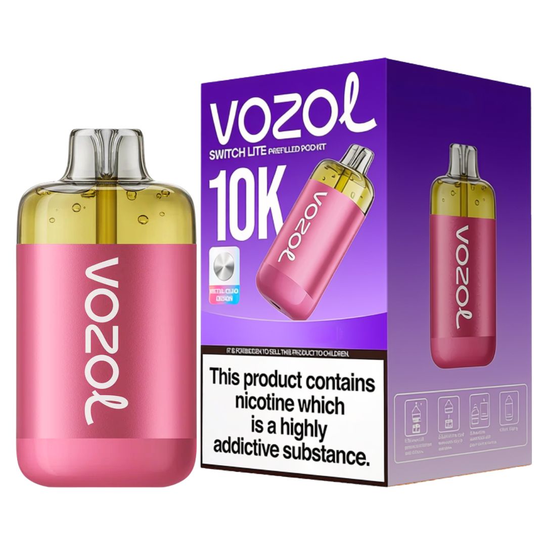Vozol 10k Switch Lite Prefilled Pod Kit Strawberry Raspberry Cherry
