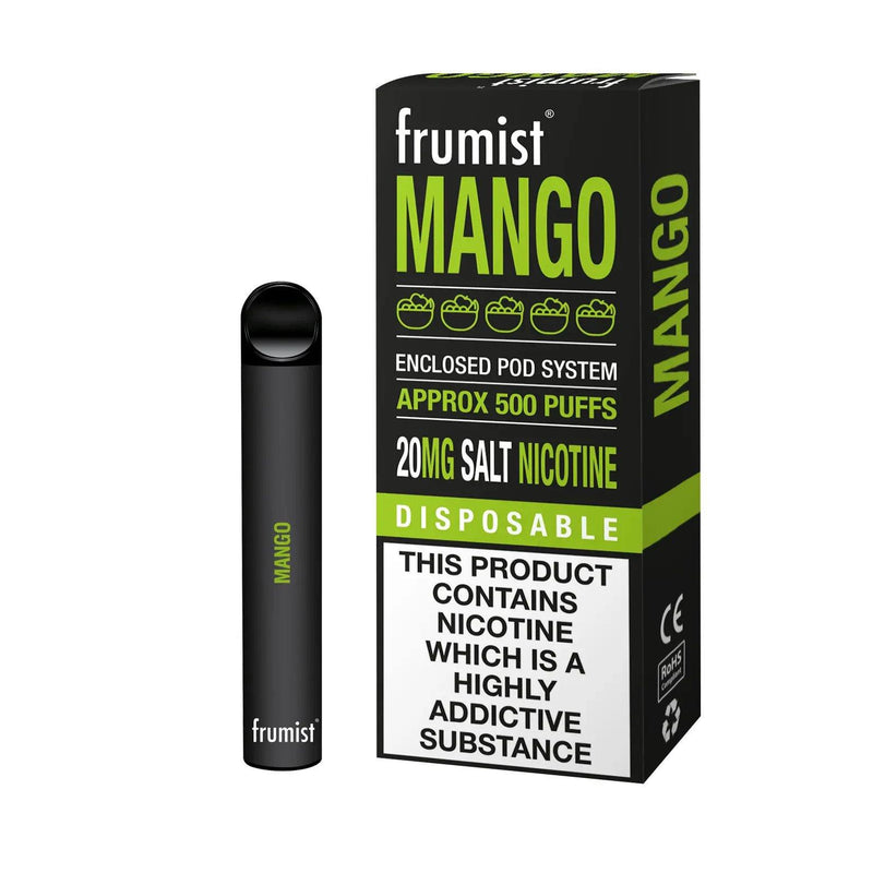 Frumist 500 Disposable Vape Mango 20mg - Smokz Vape Store