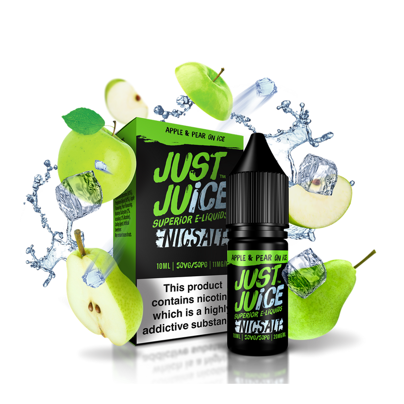Just Juice Apple & Pear On Ice 10ml Nic Salt E-Liquid - Smokz Vape Store
