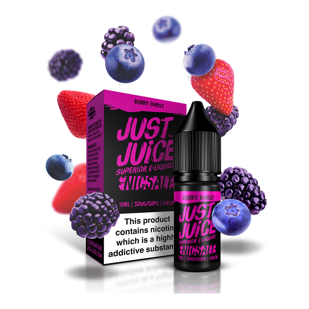 Just Juice Berry Burst 10ml Nic Salt E-Liquid - Smokz Vape Store