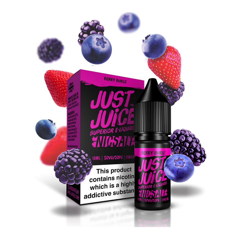 Just Juice Berry Burst 10ml Nic Salt E-Liquid - Smokz Vape Store
