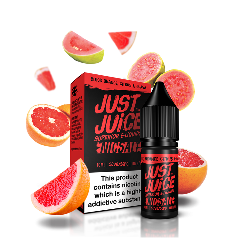 Just Juice Blood Orange, Citrus & Guava 10ml Nic Salt E-Liquid - Smokz Vape Store
