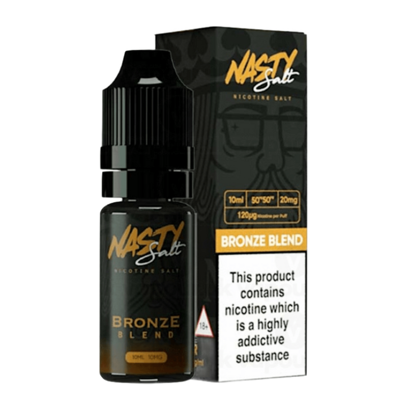 Nasty Salt Bronze Blend Tobacco 10ml E-Liquid - Smokz Vape Store