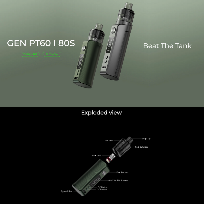 Vaporesso Gen PT80s Vape Kit 4 - Smokz Vape Store